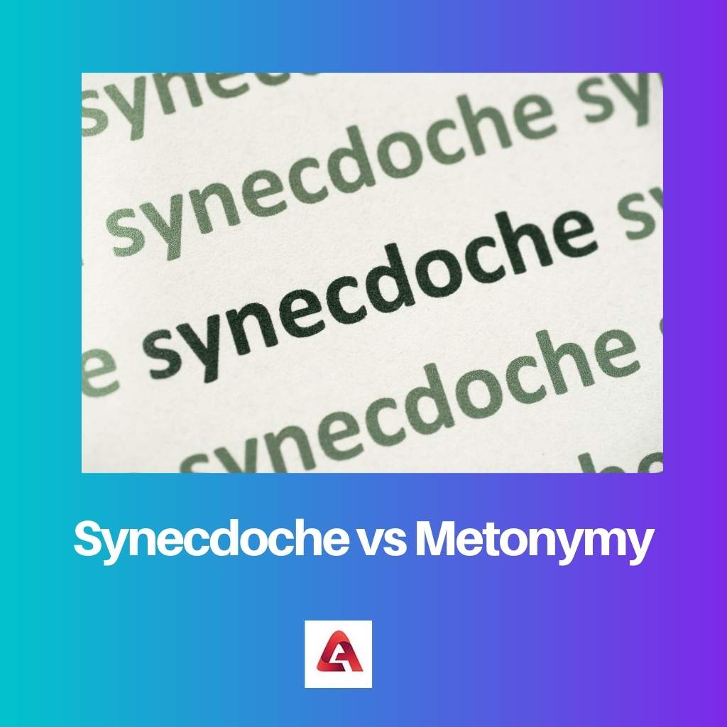 Synecdoche vs Metonymy