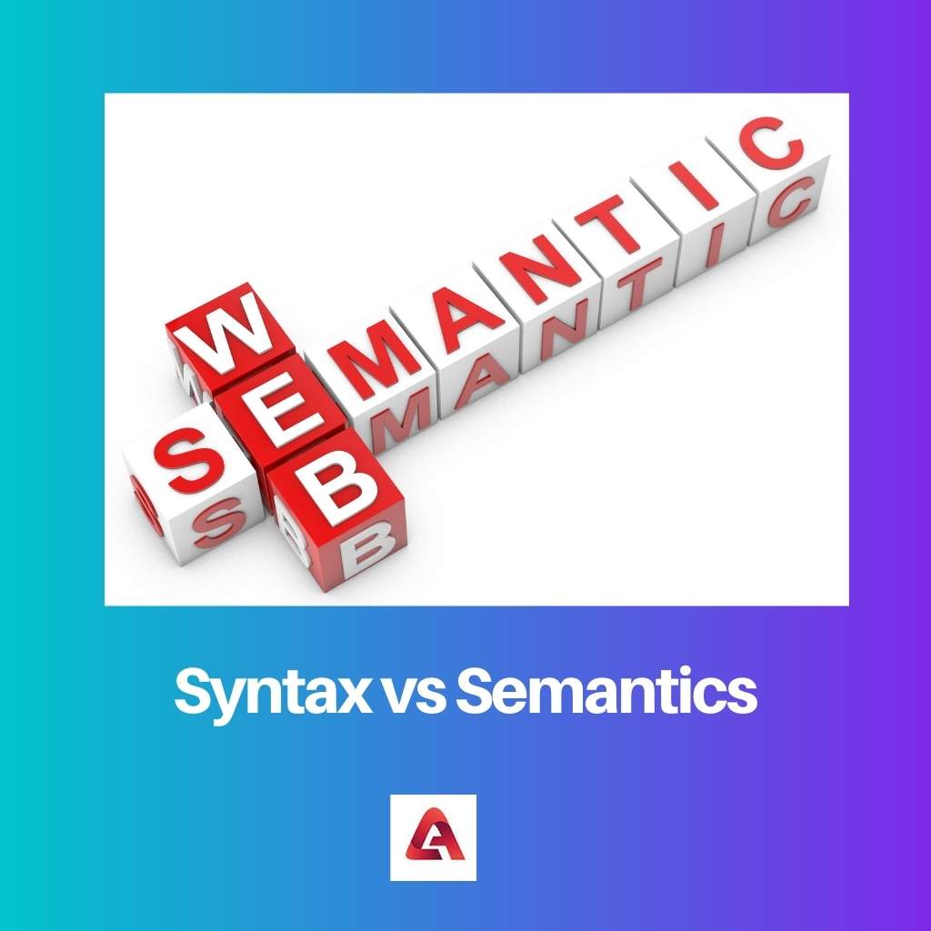 Syntax vs Semantics