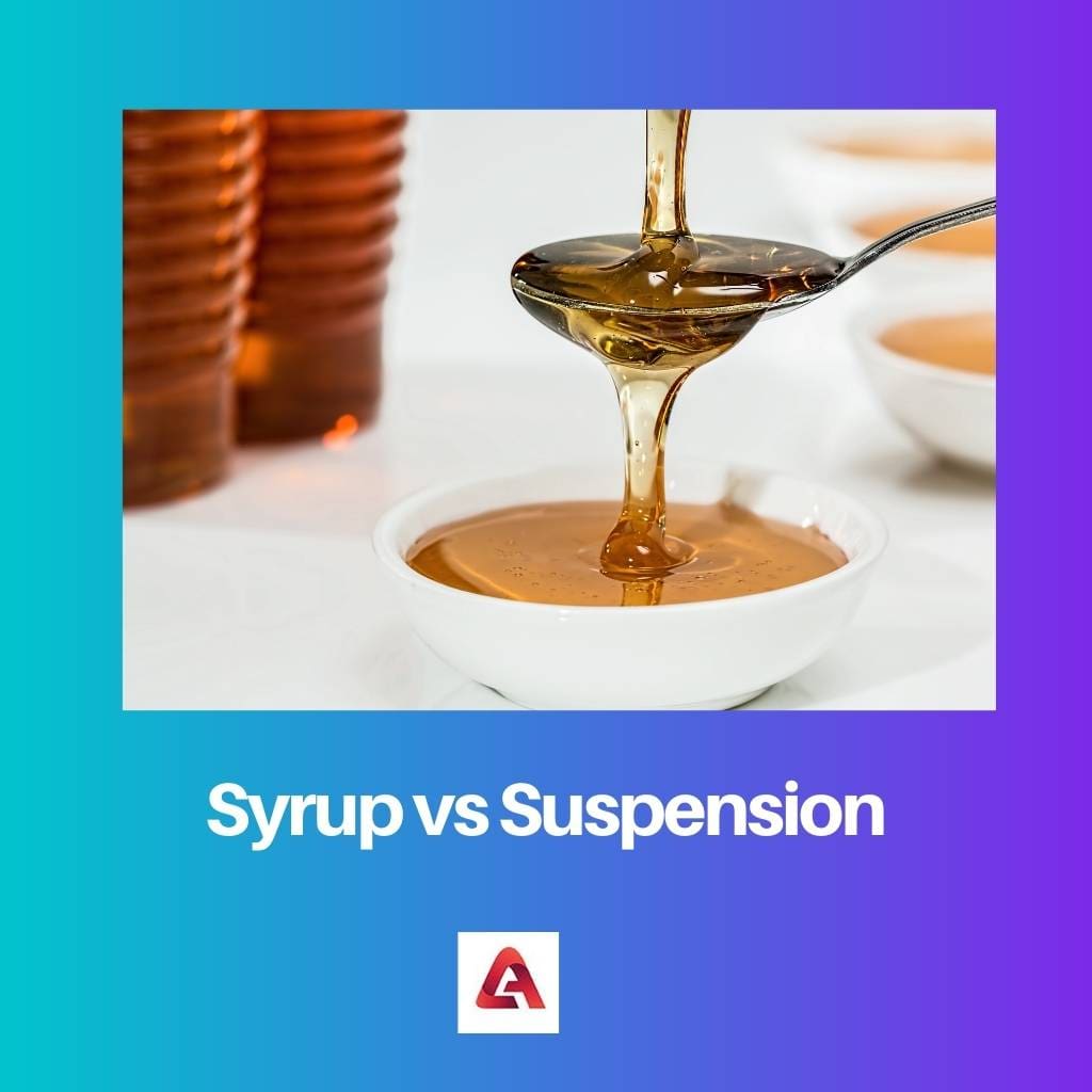 Syrup vs Suspension