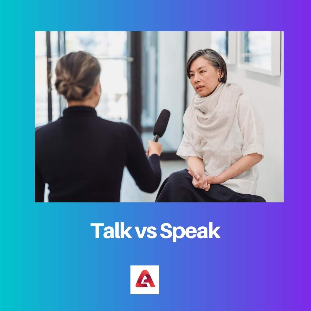 Talk vs Speak
