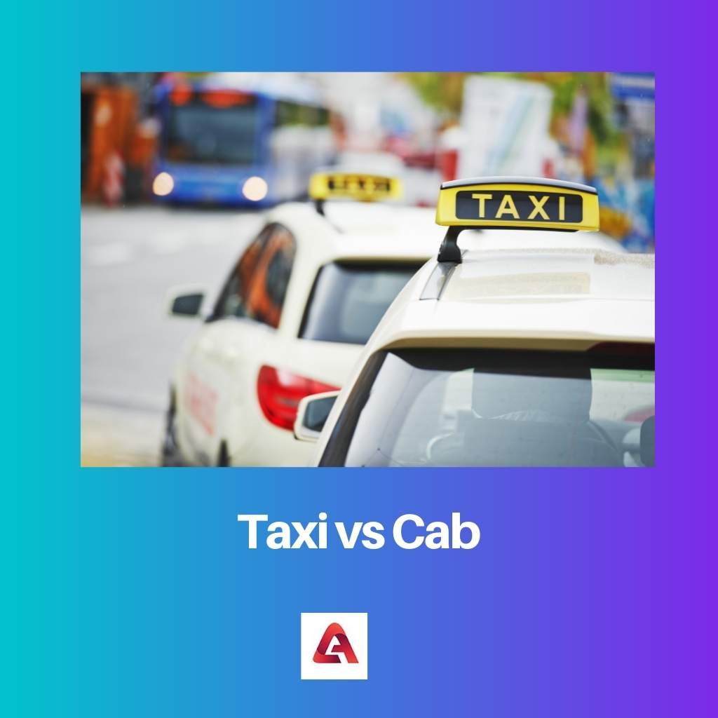 Taxi vs Cab