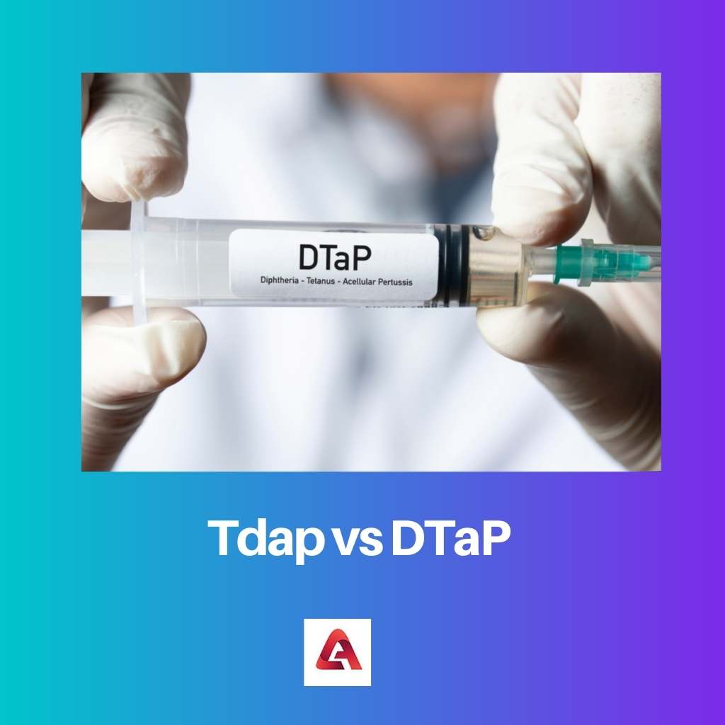 Tdap vs DTaP