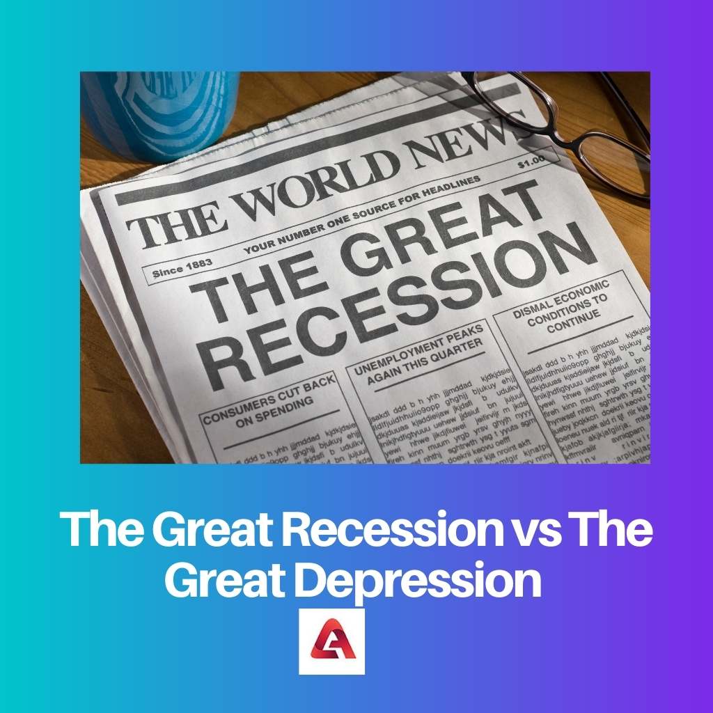 The Great Recession vs The Great Depression