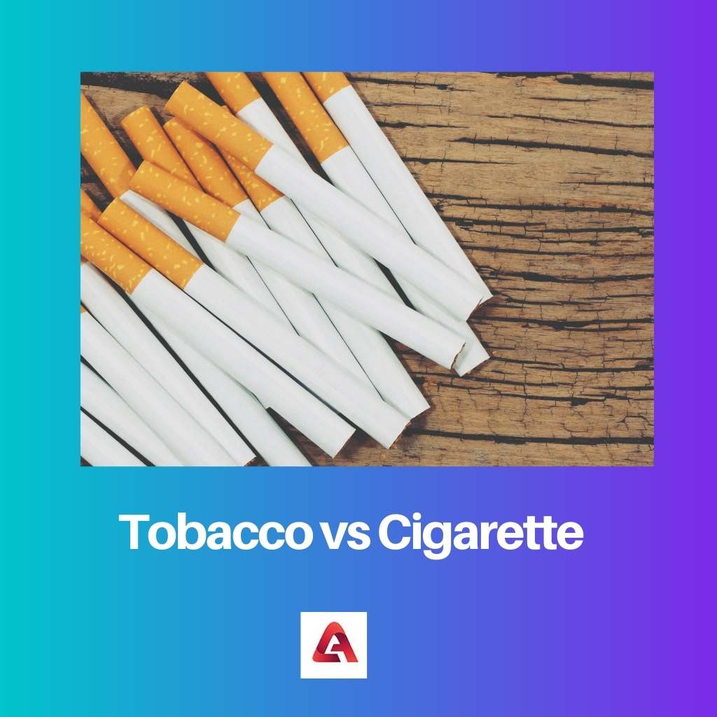 Tobacco vs Cigarette