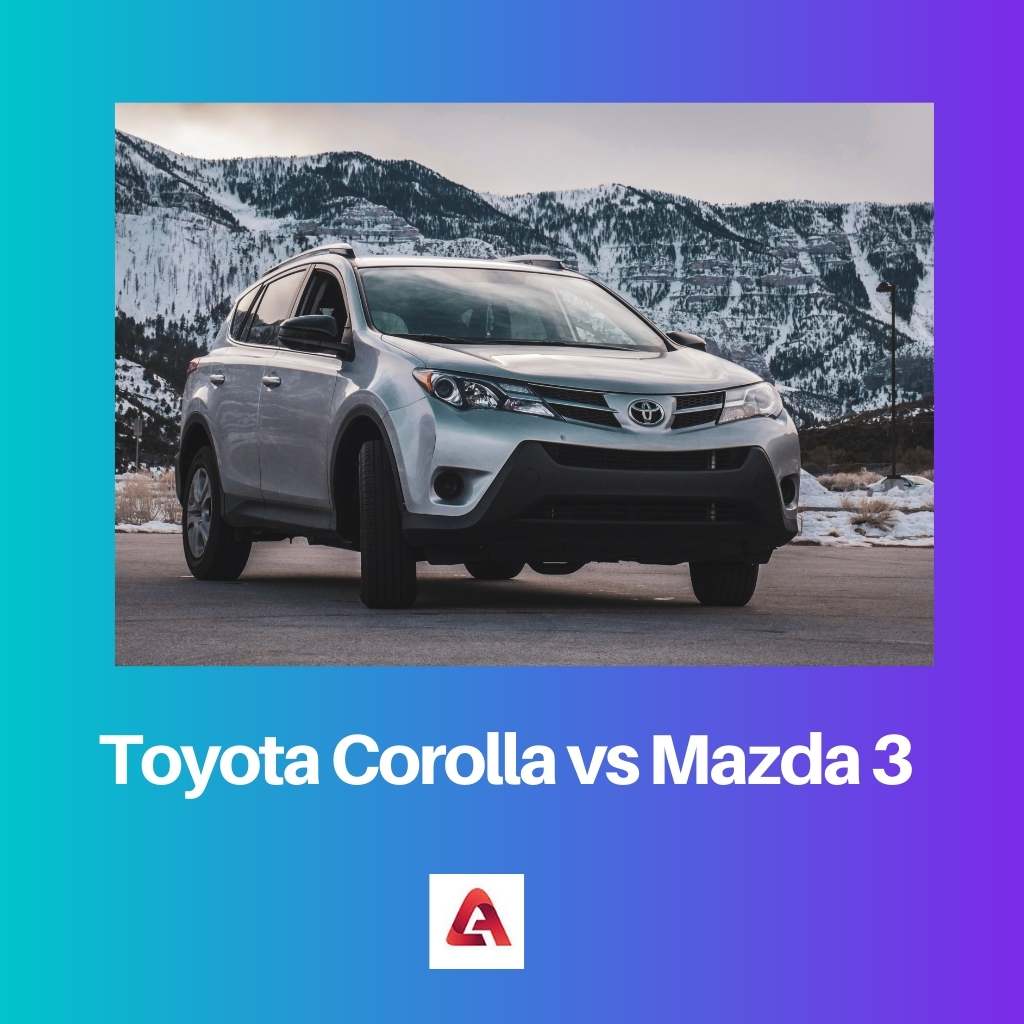 Toyota Corolla vs Mazda 3