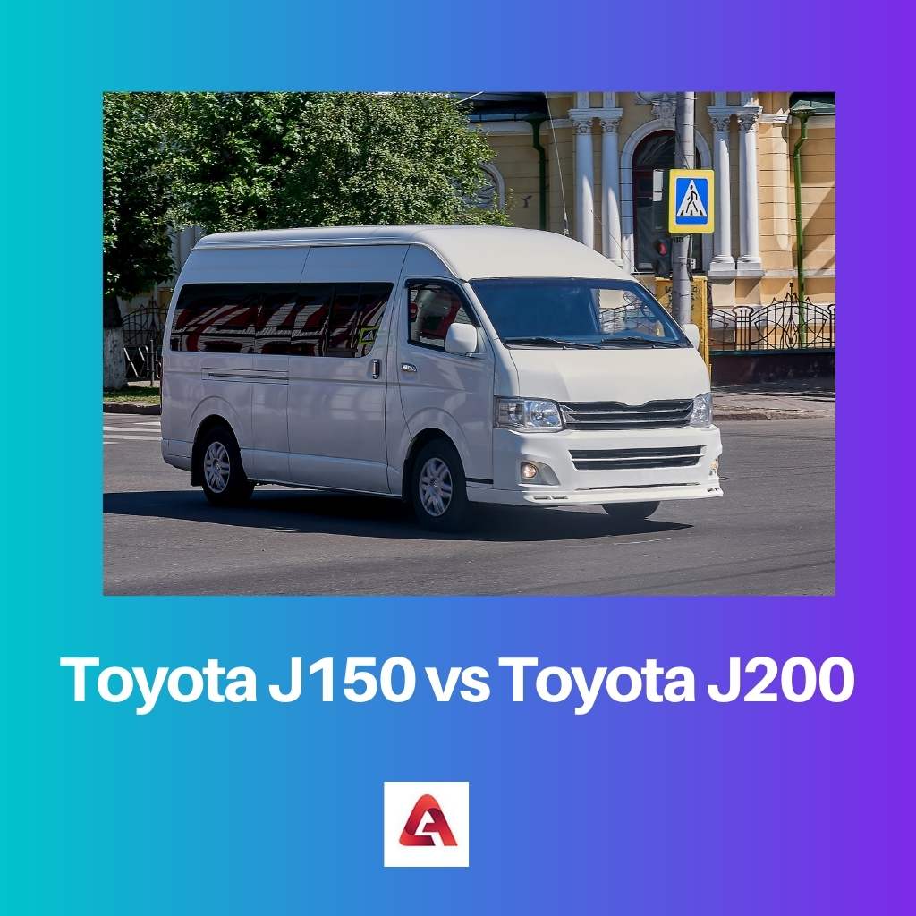 Toyota J150 vs Toyota J200
