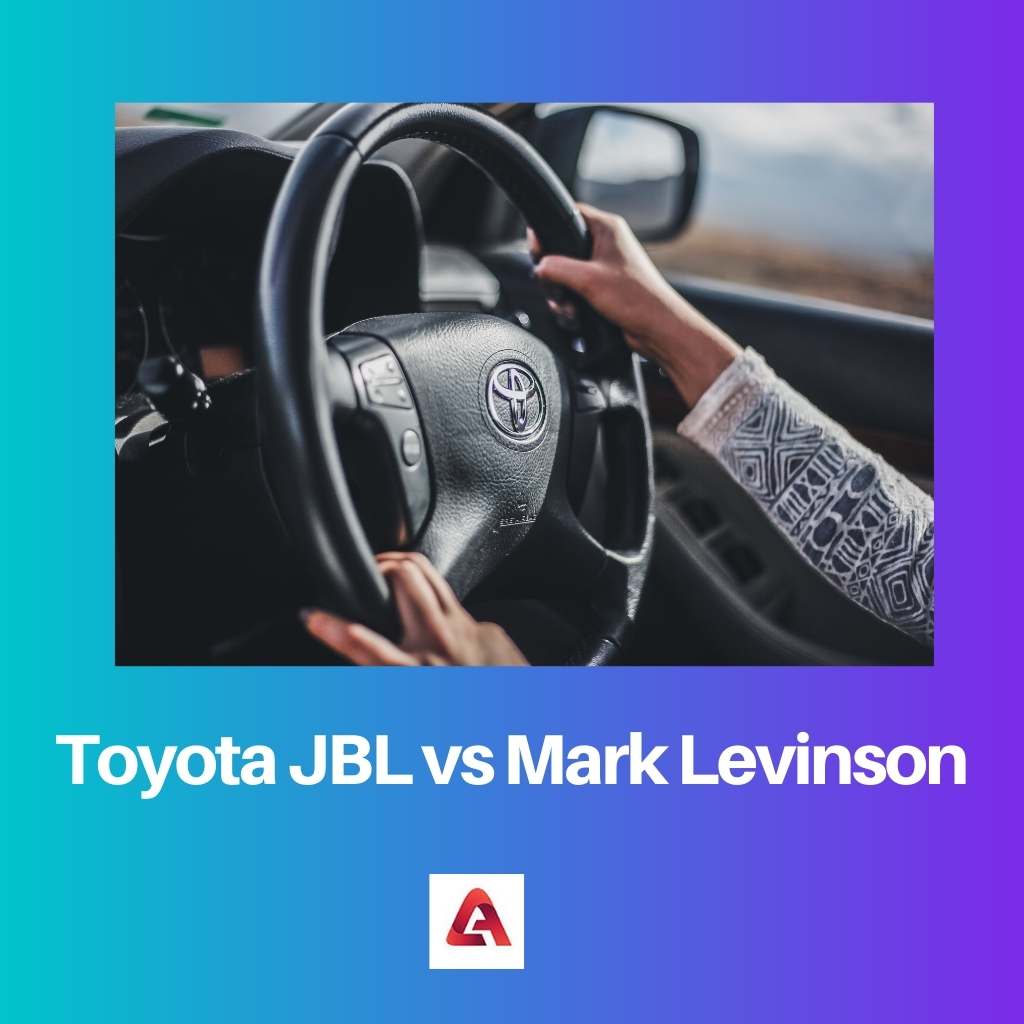 Toyota JBL vs Mark Levinson