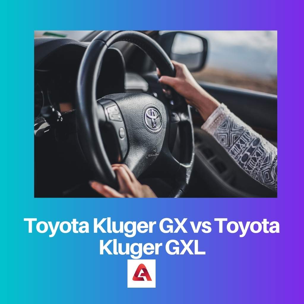 Toyota Kluger GX vs Toyota Kluger GXL