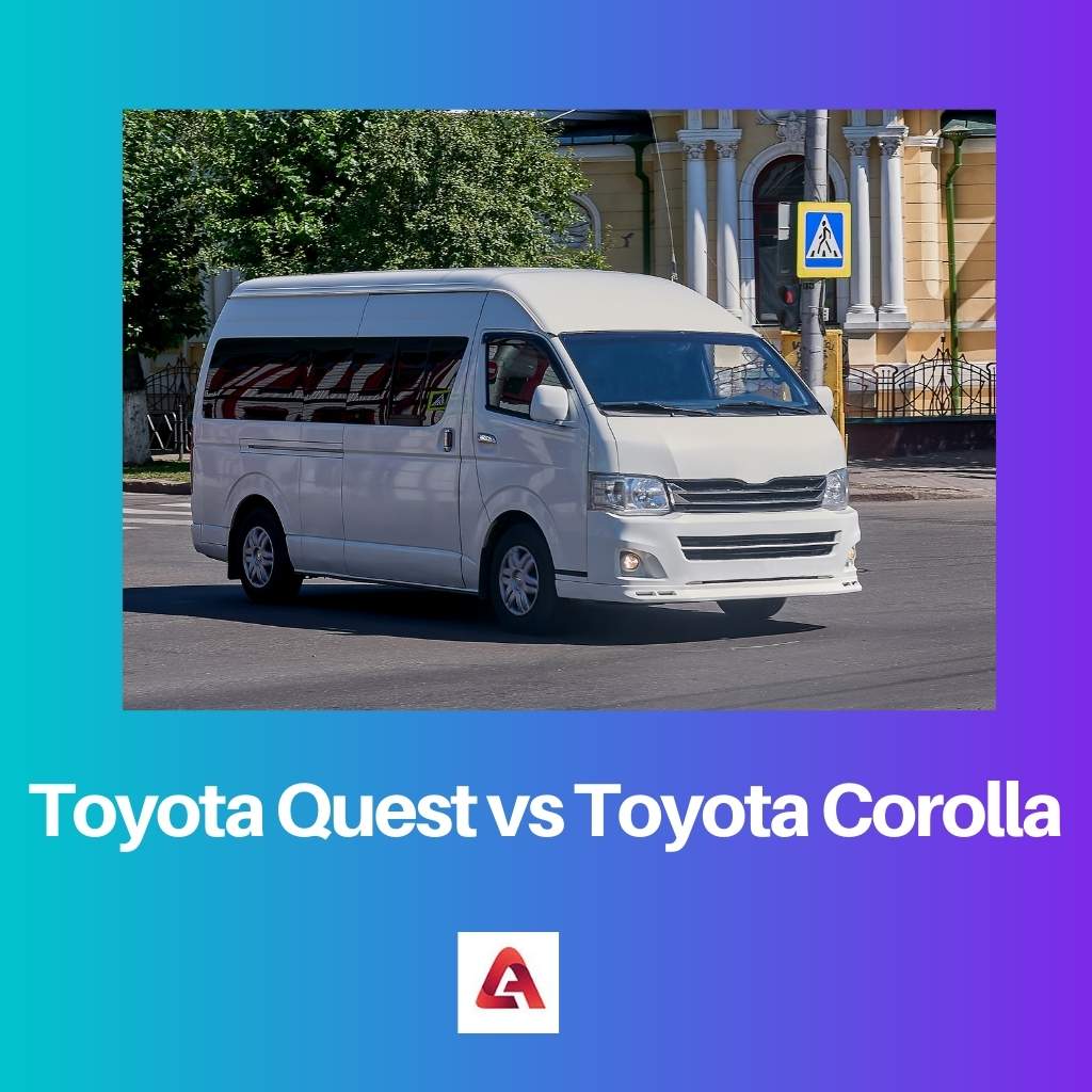 Toyota Quest vs Toyota Corolla