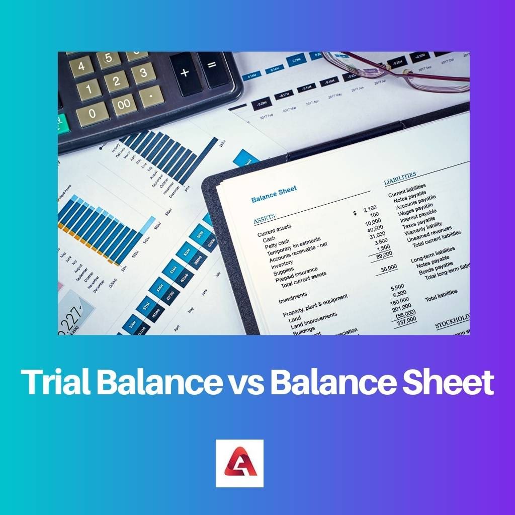 Trial Balance vs Balance Sheet