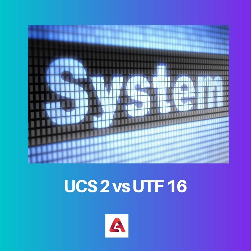 UCS 2 vs UTF 16