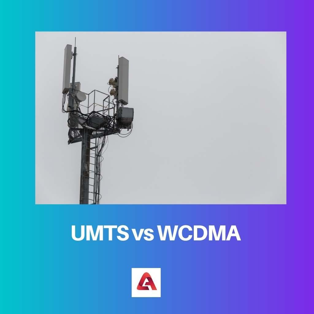 UMTS vs WCDMA