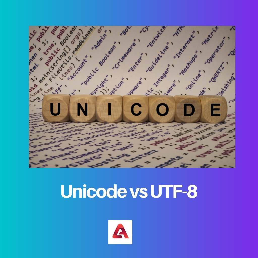 Unicode vs UTF 8