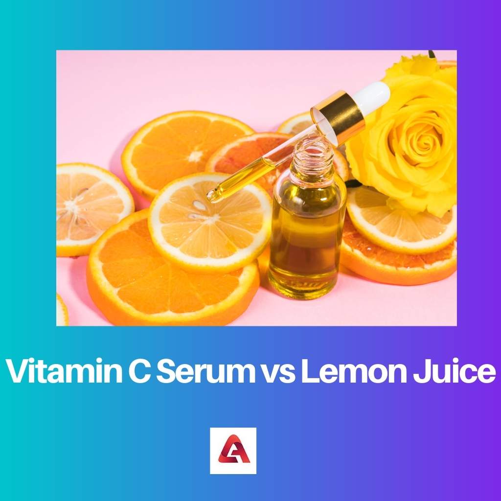 Vitamin C Serum vs Lemon Juice