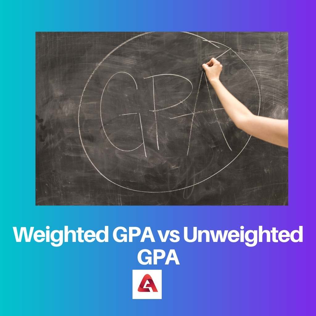 Weighted GPA vs Unweighted GPA