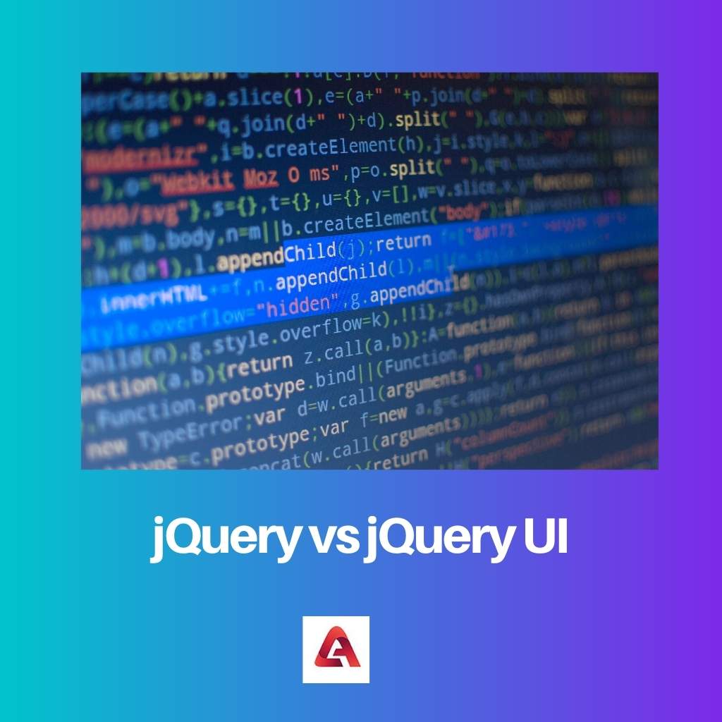 jQuery vs jQuery UI