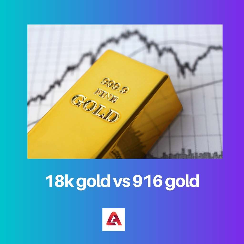 18k gold vs 916 gold
