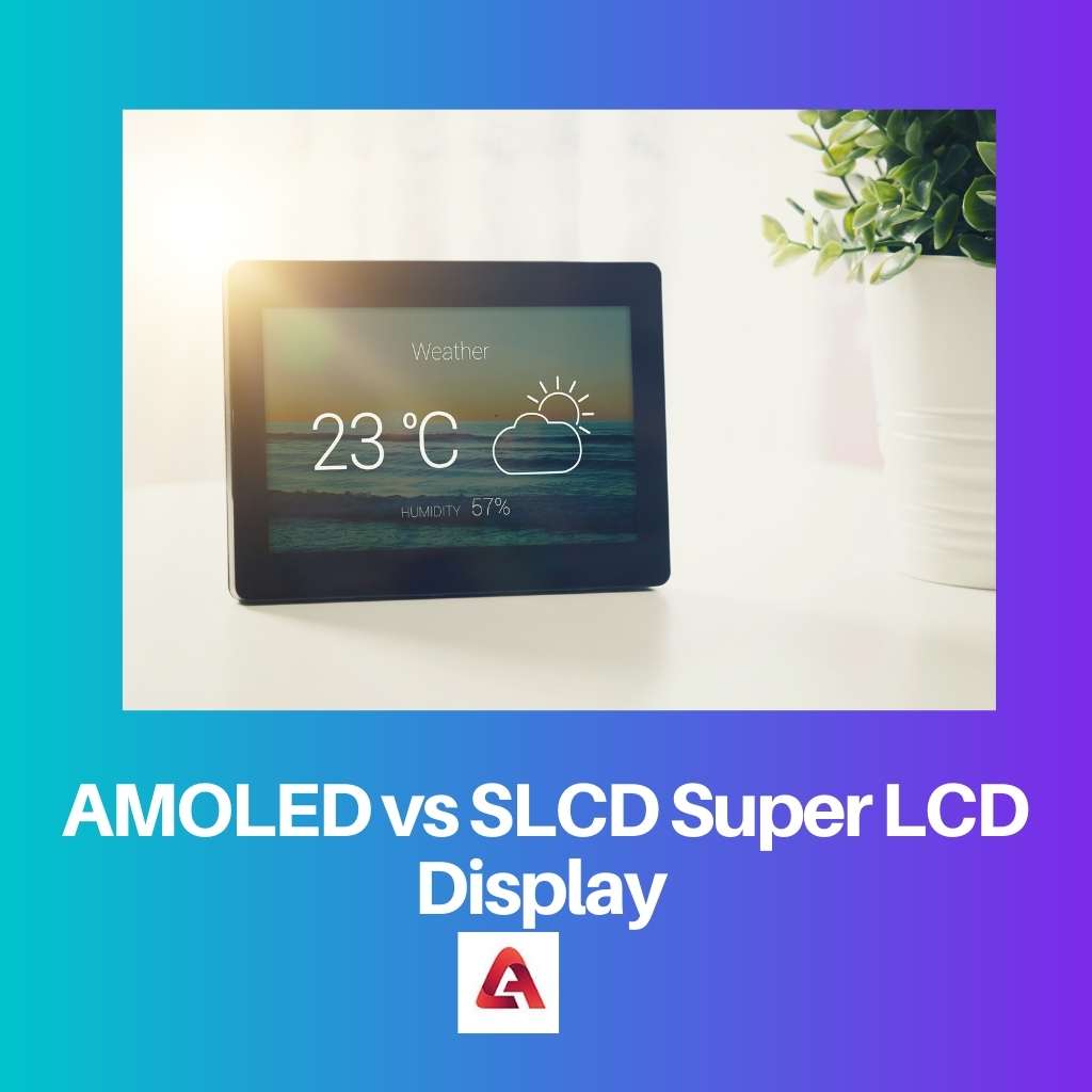 AMOLED vs SLCD Super LCD Display