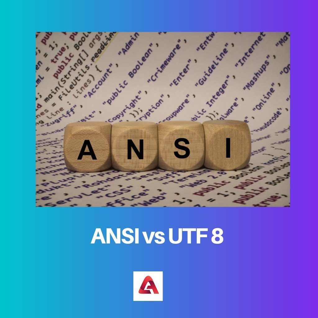 ANSI vs UTF 8