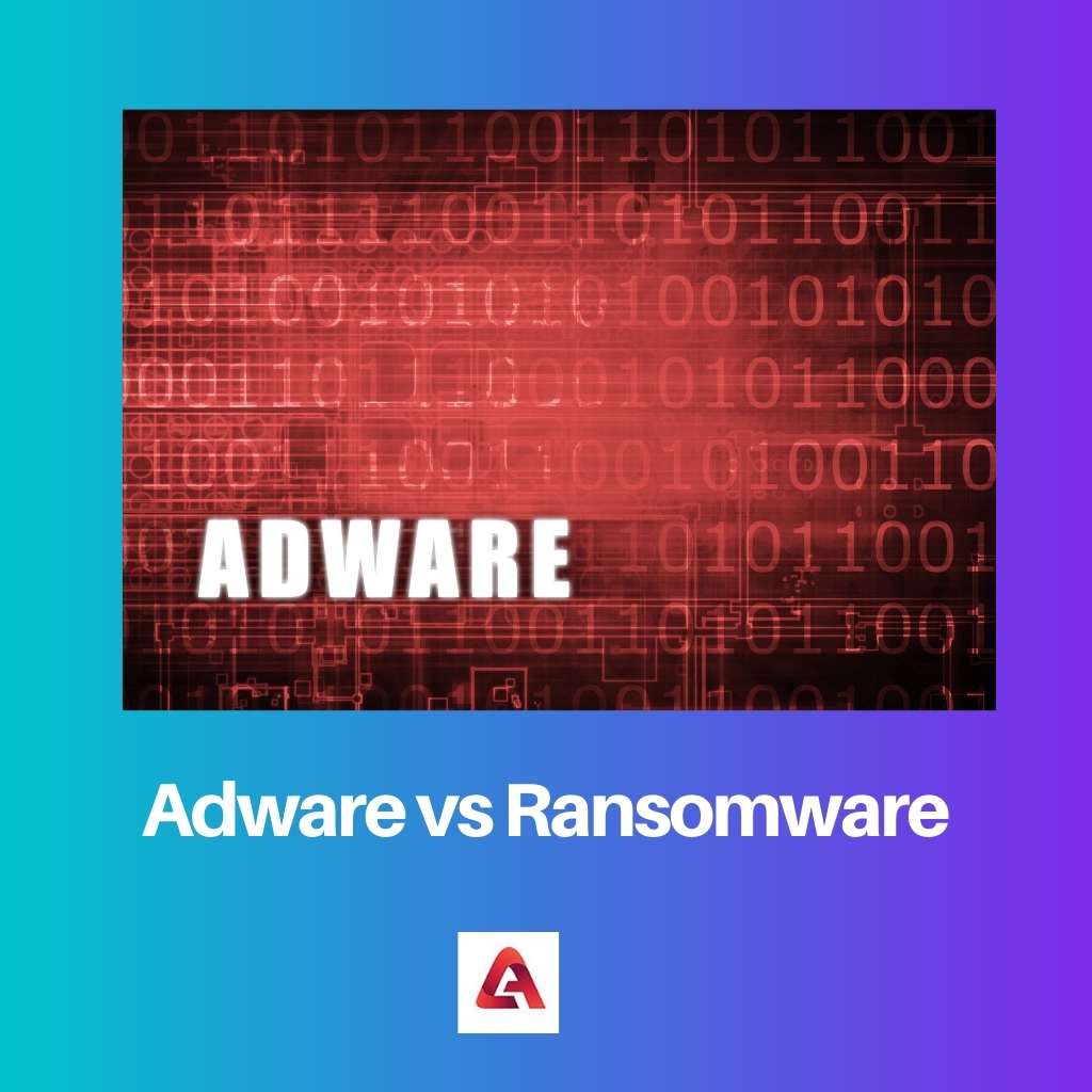 Adware vs Ransomware