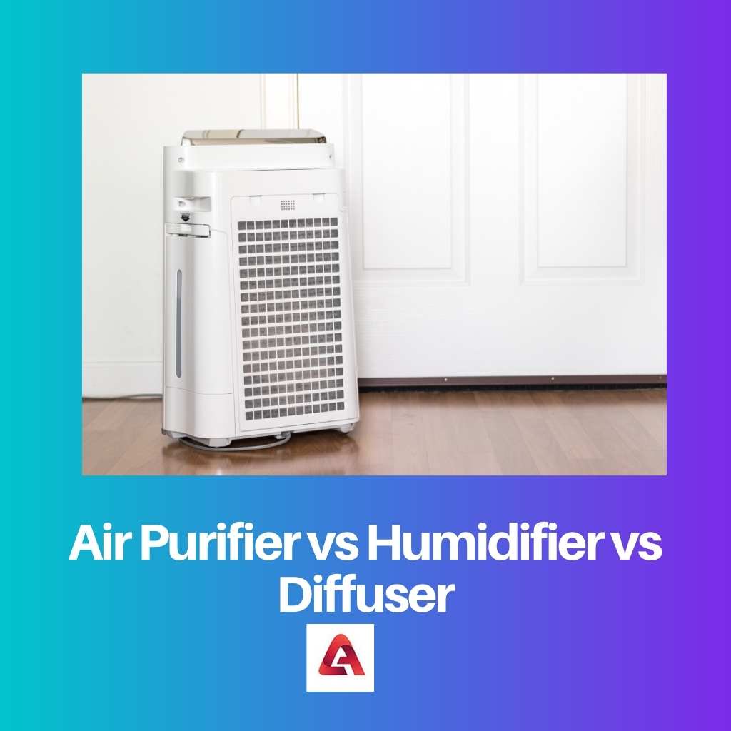 Air Purifier vs Humidifier vs Diffuser