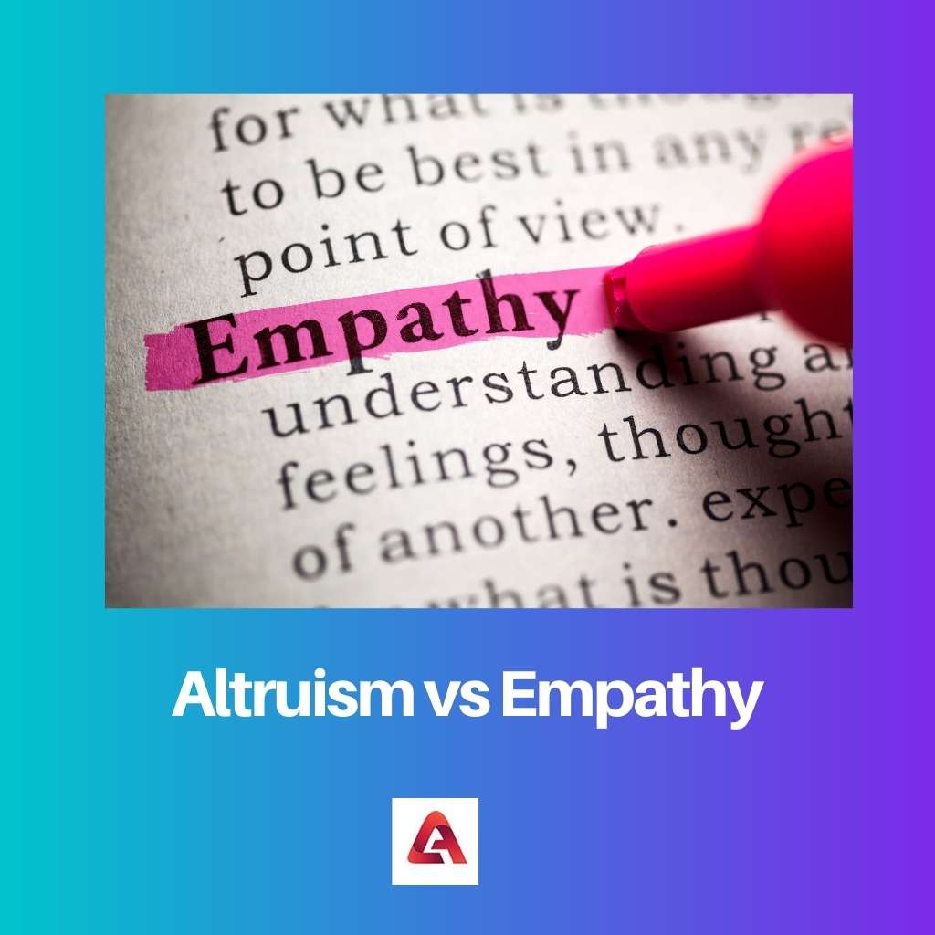 Altruism vs Empathy