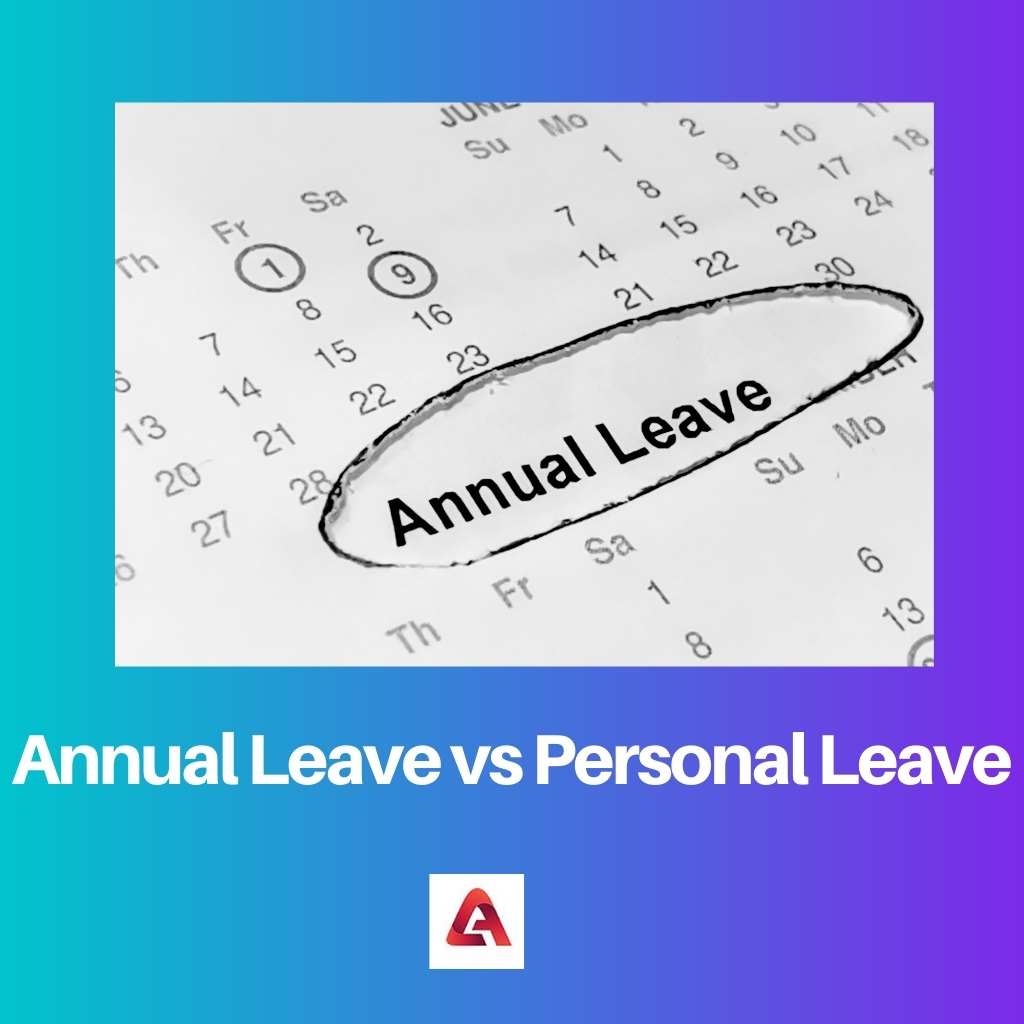 Annual Leave vs Personal Leave