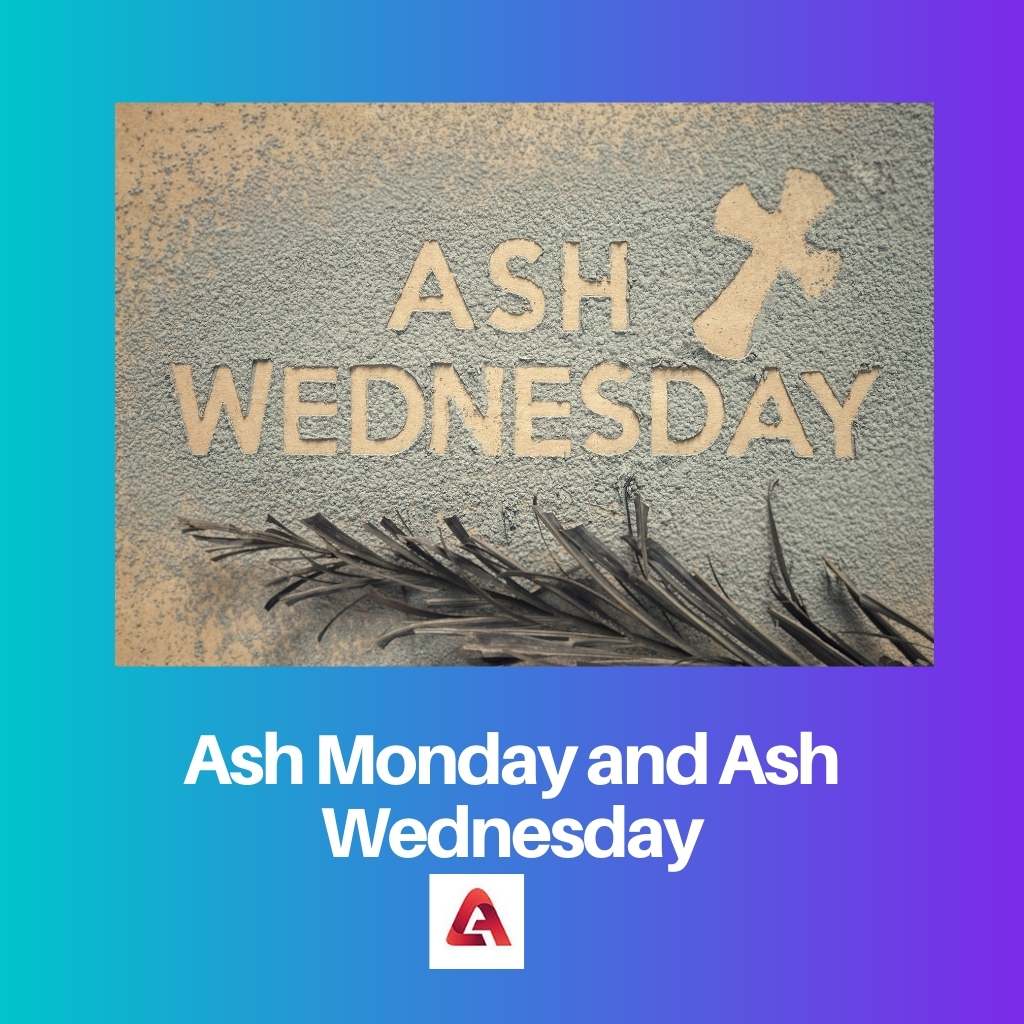 Ash Monday and Ash Wednesday