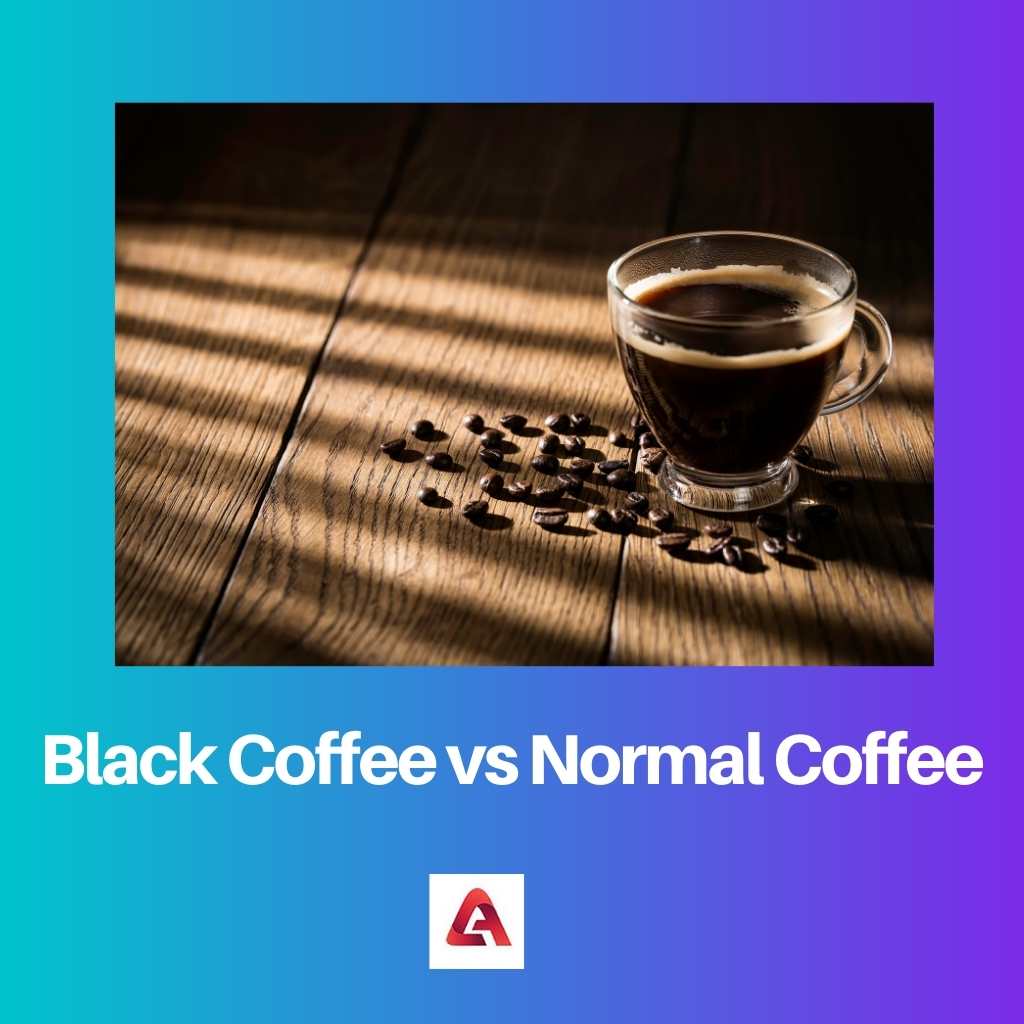 Black Coffee vs Normal Coffee