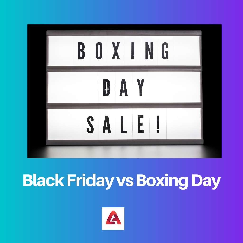 Black Friday vs Boxing Day