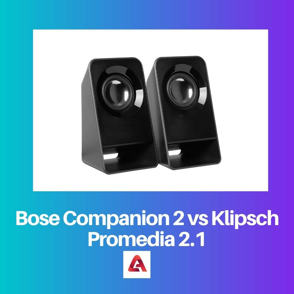 Bose Companion 2 vs Klipsch Promedia 2.1