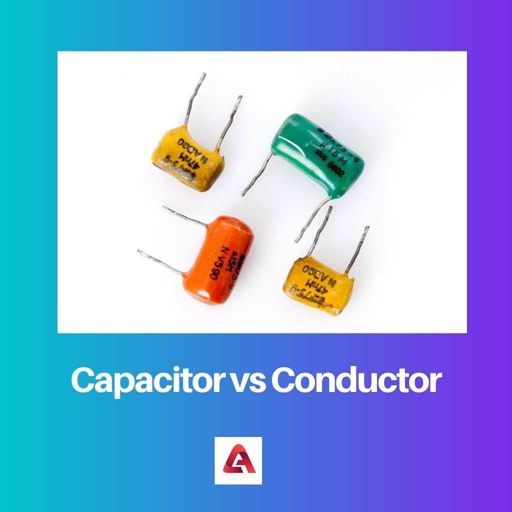 Capacitor vs Conductor