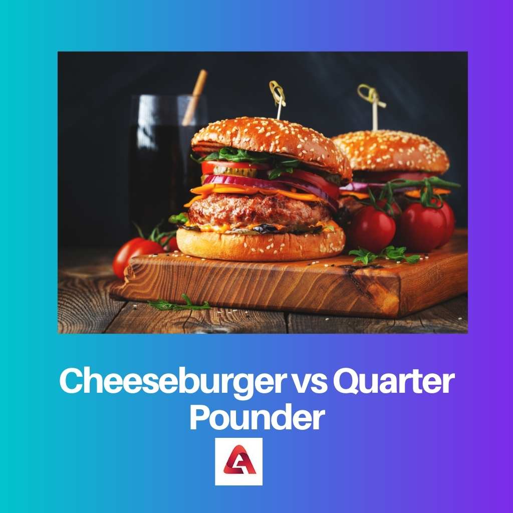 Cheeseburger vs Quarter Pounder