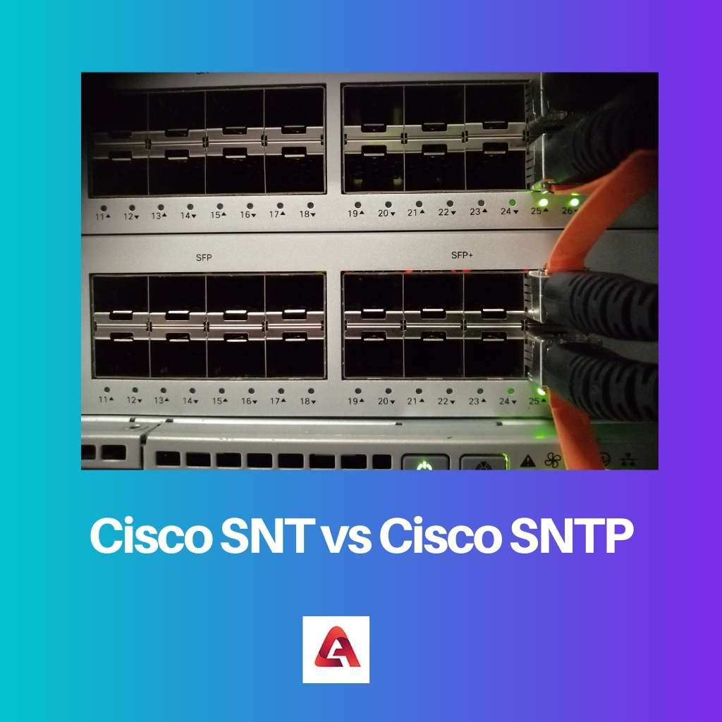 Cisco SNT vs Cisco SNTP