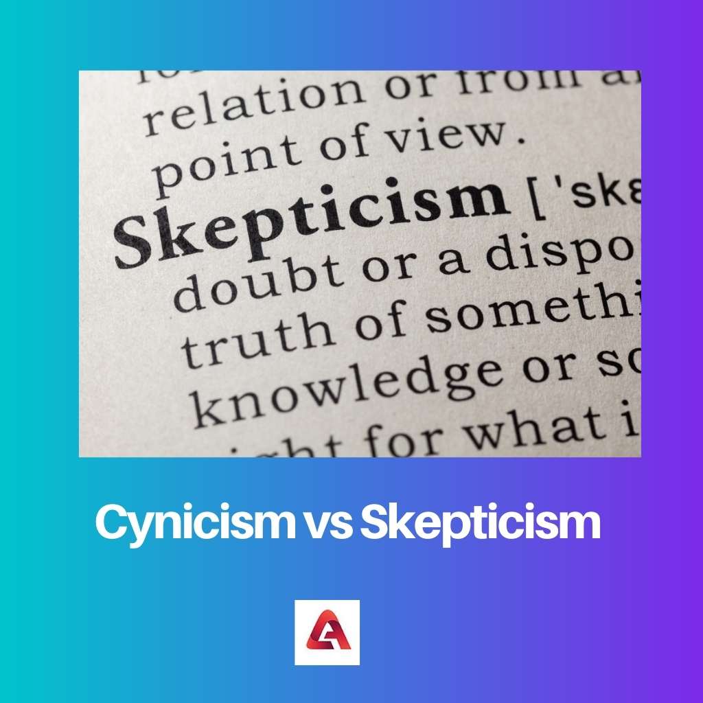 Cynicism vs Skepticism