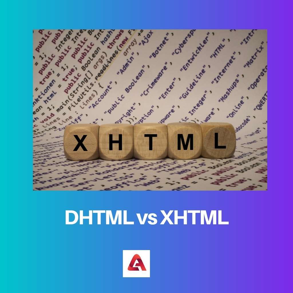 DHTML vs XHTML