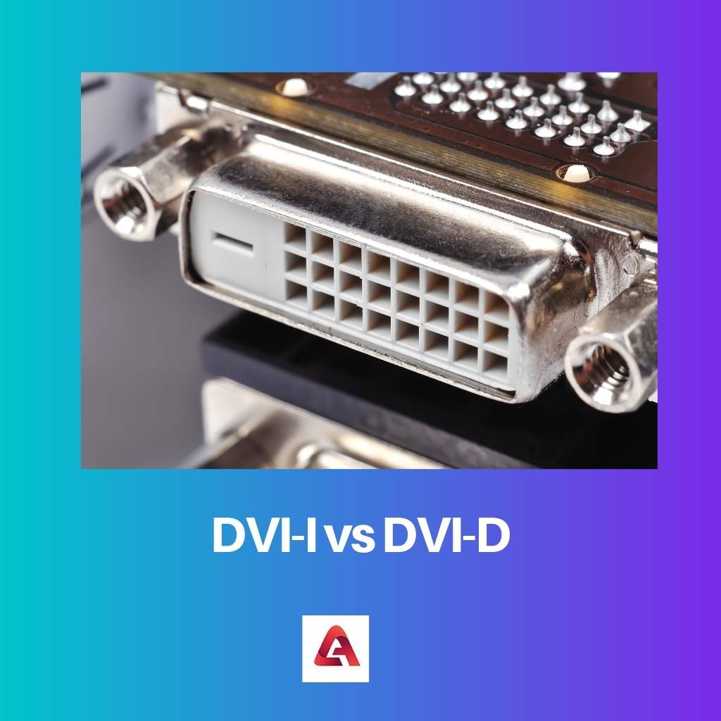 DVI I vs DVI D