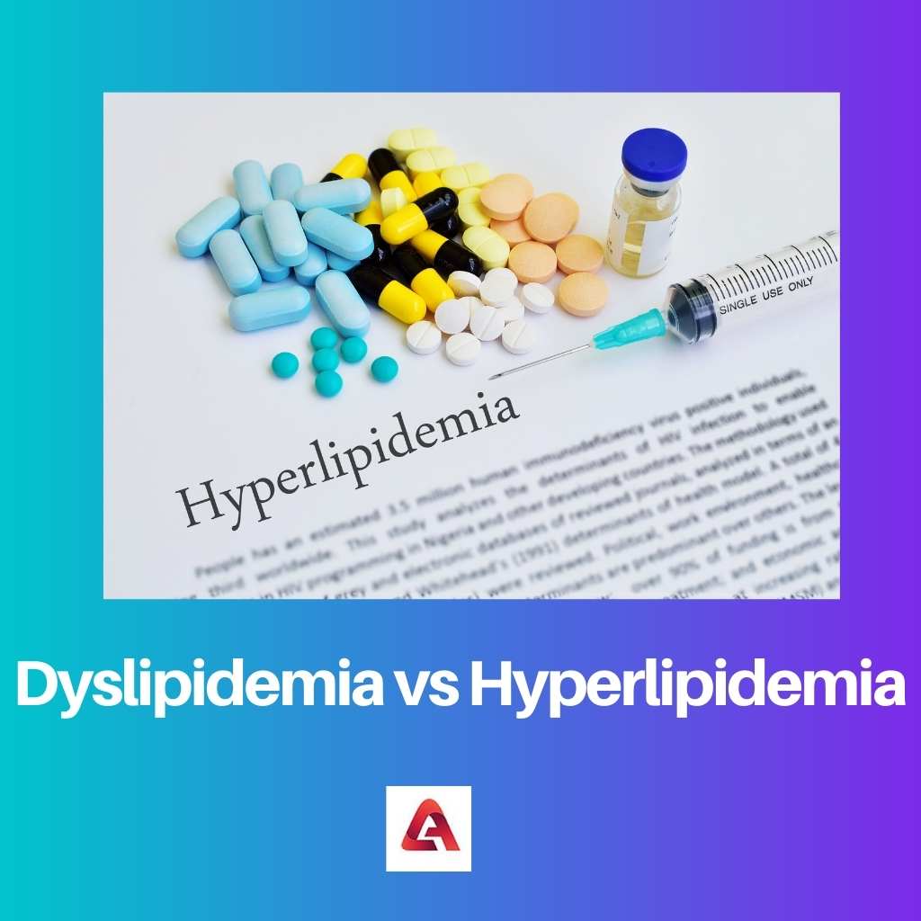 Dyslipidemia vs Hyperlipidemia