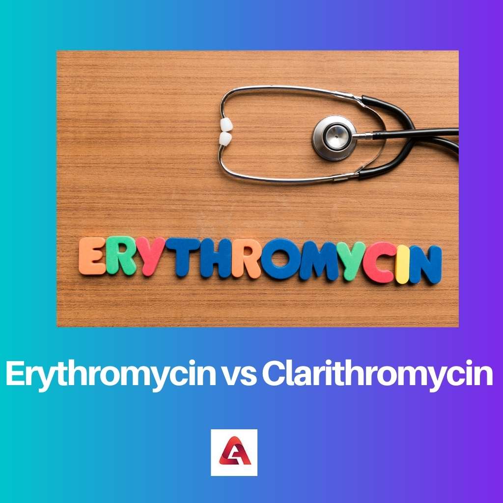 Erythromycin vs Clarithromycin