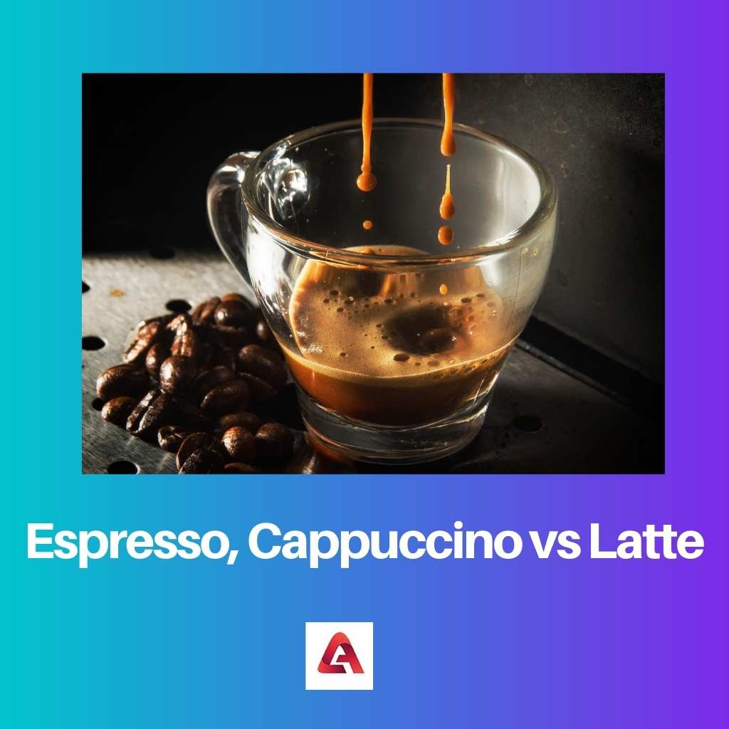 Espresso Cappuccino vs Latte