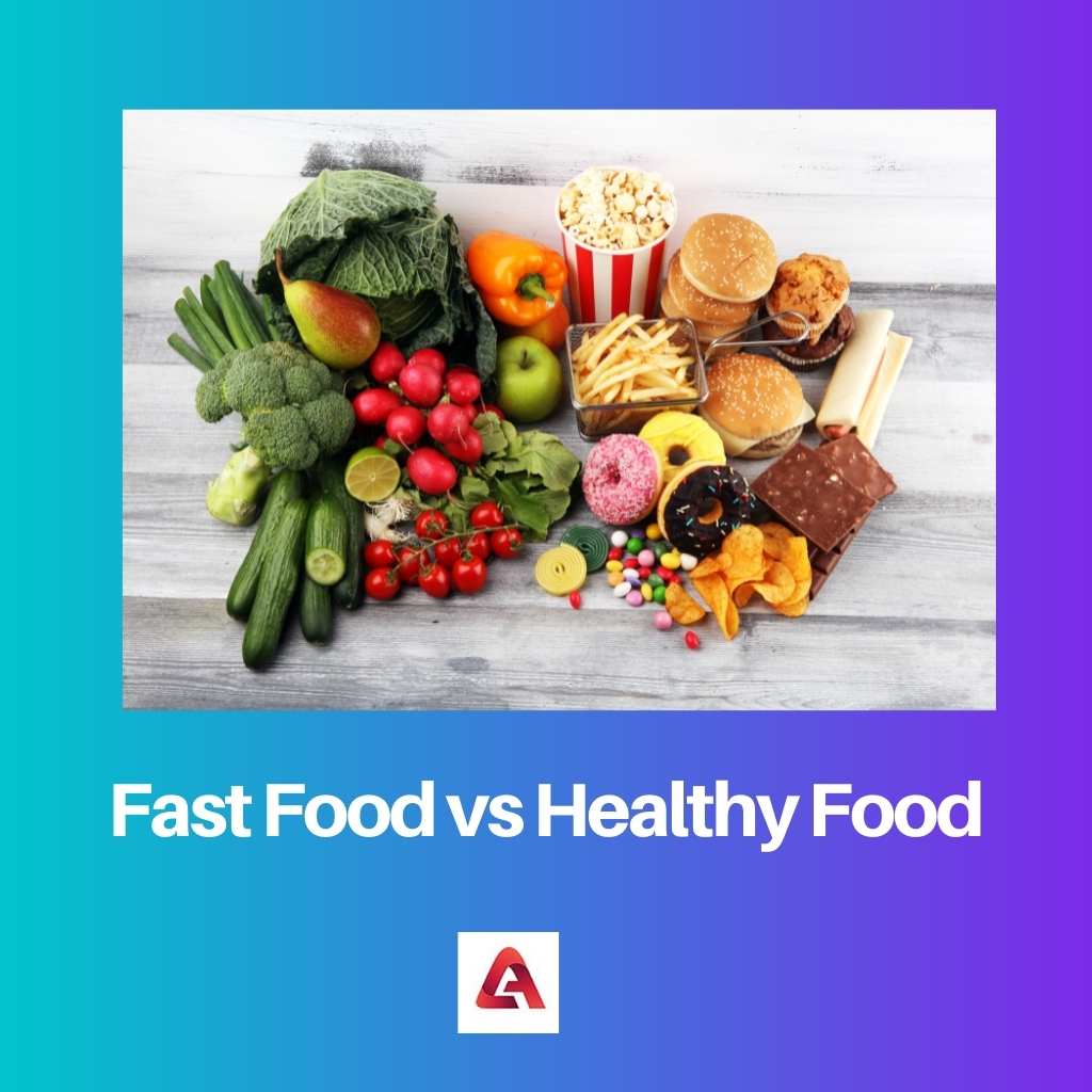 Fast Food vs Healthy Food