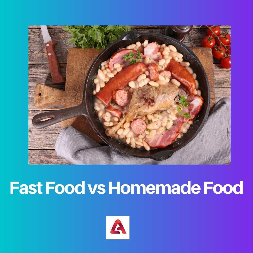 Fast Food vs Homemade Food