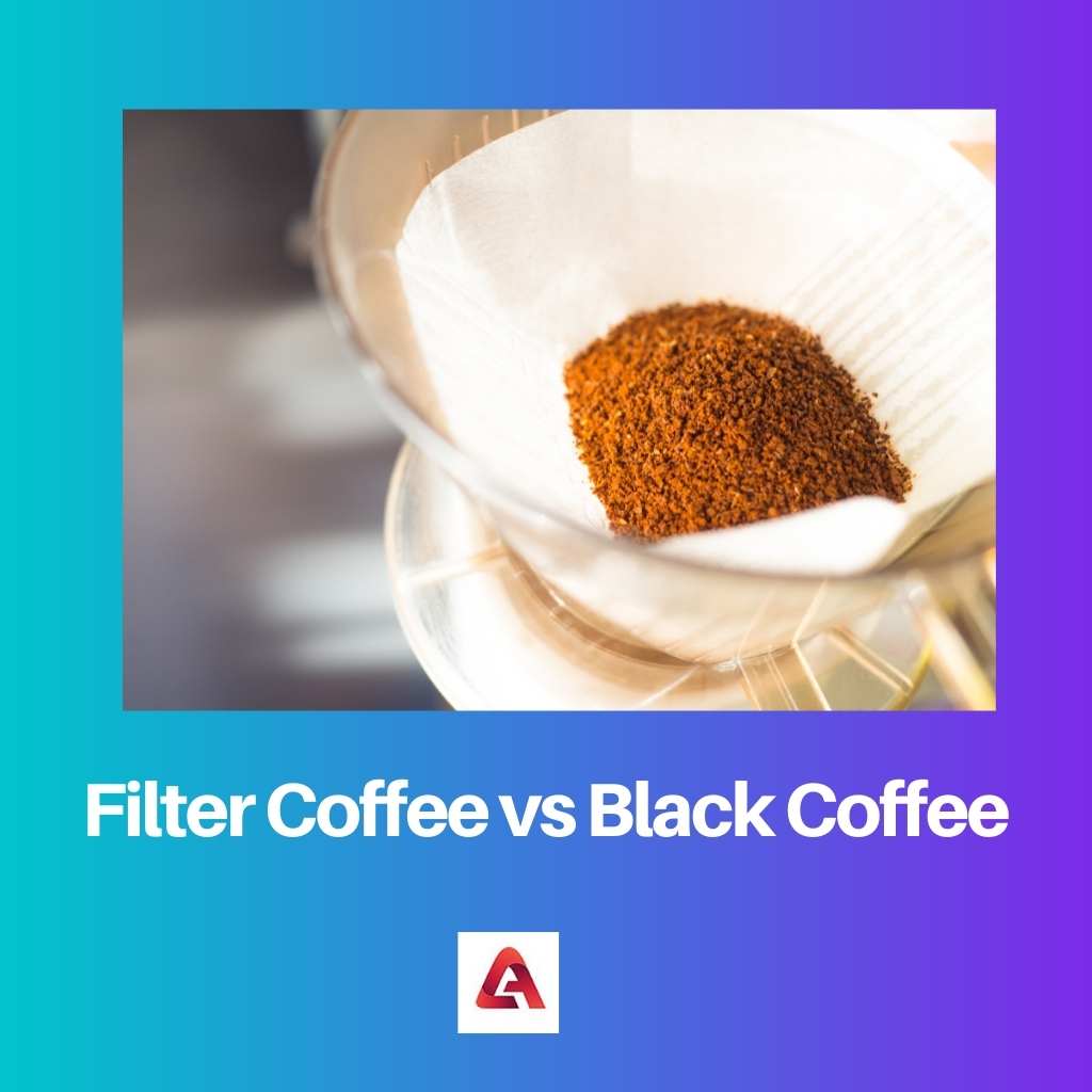 Filter Coffee vs Black Coffee