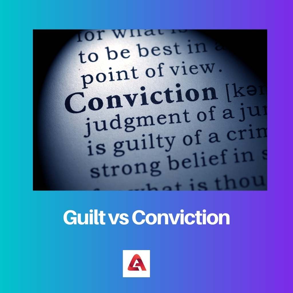 Guilt vs Conviction