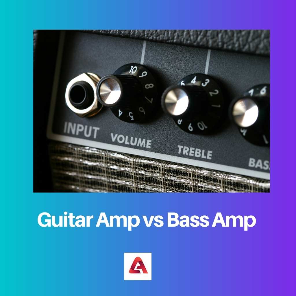 Guitar Amp vs Bass Amp