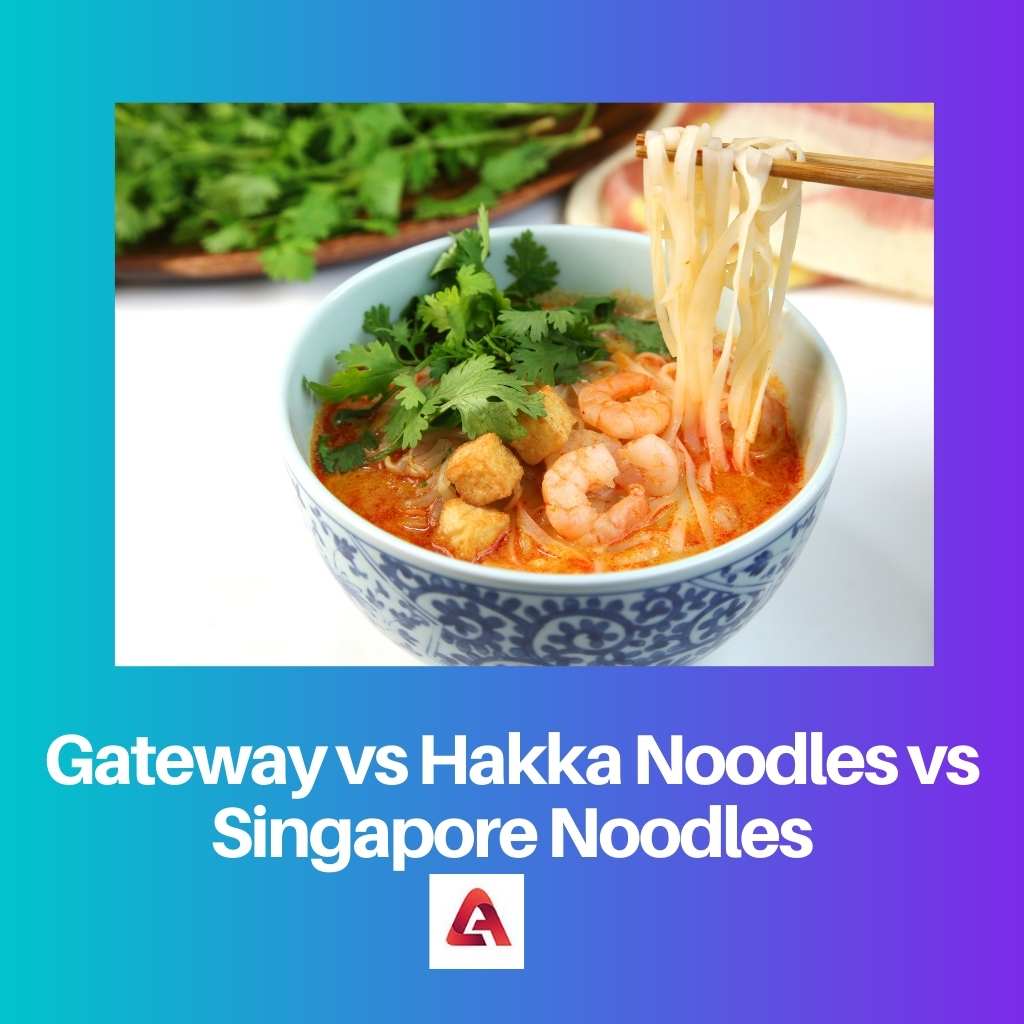Hakka Noodles vs Singapore Noodles