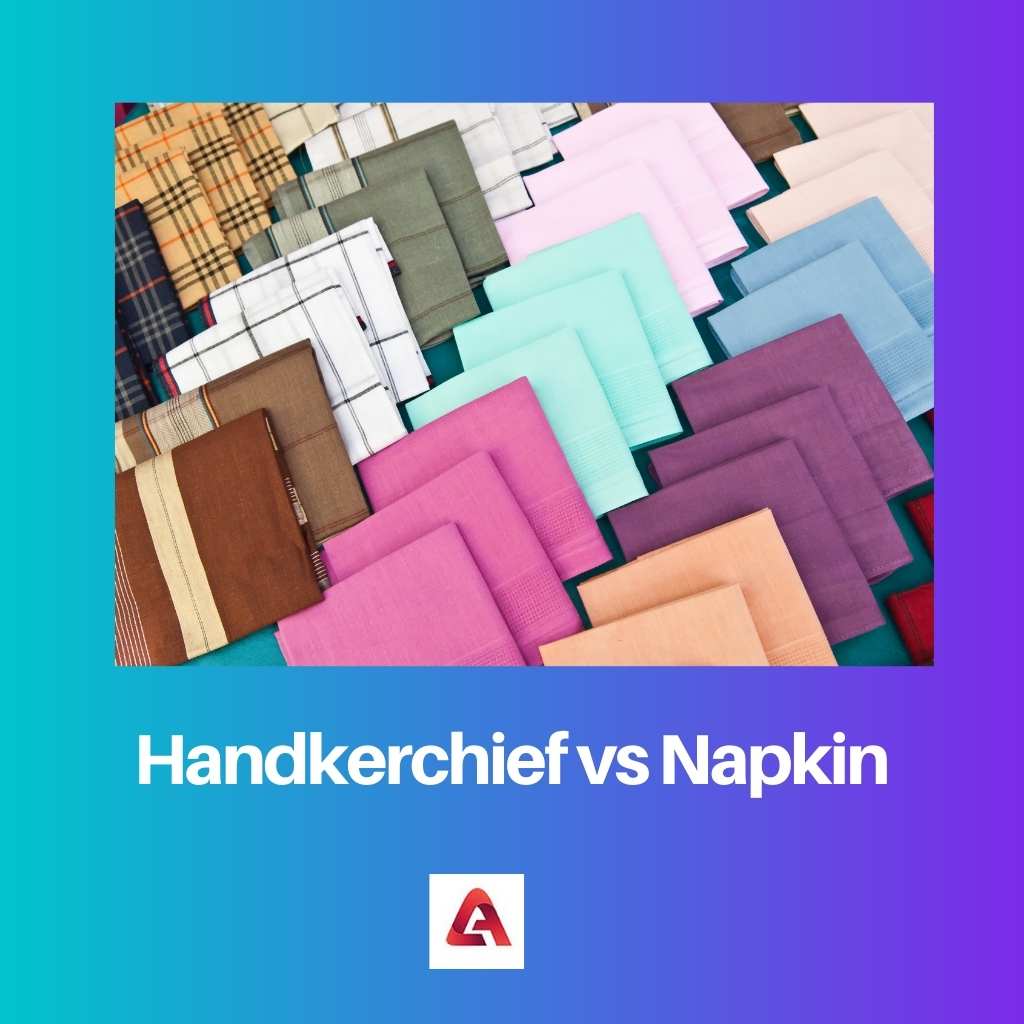 Handkerchief vs Napkin