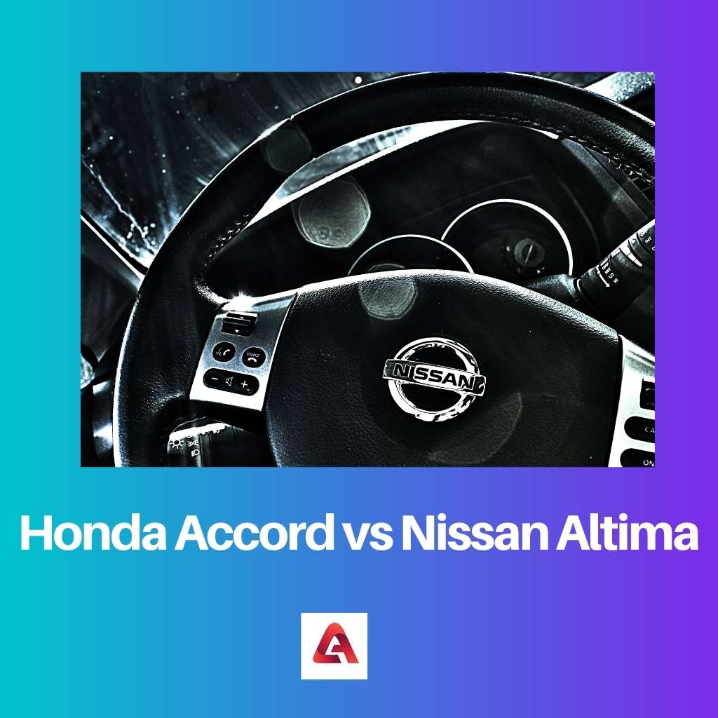 Honda Accord vs Nissan Altima