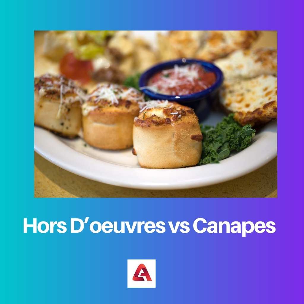 Hors Doeuvres vs Canapes