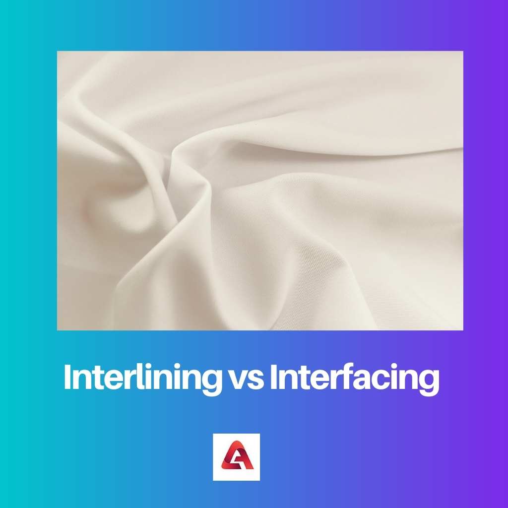 Interlining vs Interfacing